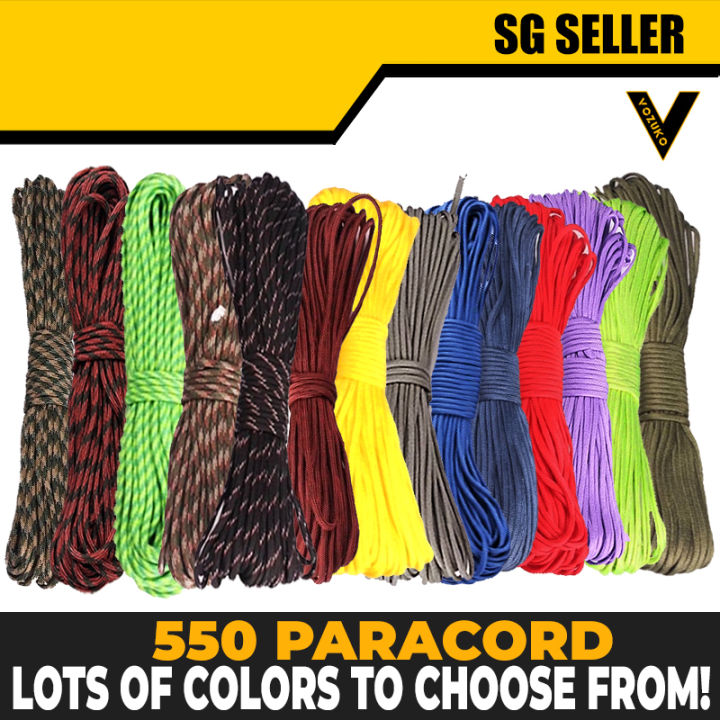 SG SELLER] NEW 550 PARACORD FROM SG VOZUKO (30 METERS LONG - 4MM THICK)