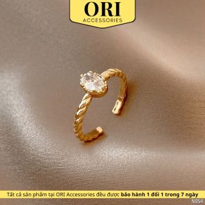 Nhẫn nữ Freesize đính đá Lionel cá tính thời trang ORI ACCESSORIES N054