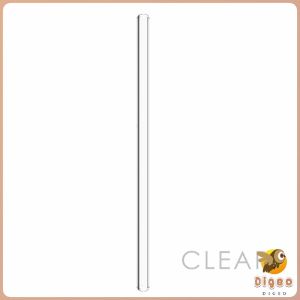 Heat And High Temperature Resistant Glass Straw 8mm*20cm Elbow and Straight