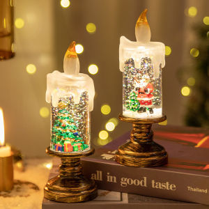 【Witte】Christmas candles เทียนอิเล็กทรอนิกส์ LED เทียนคริสต์มาส เชิงเทียนคริสต์มาส ตกแต่งคริสต์มาส โคมไฟคริสต์มาส ไฟประดับ