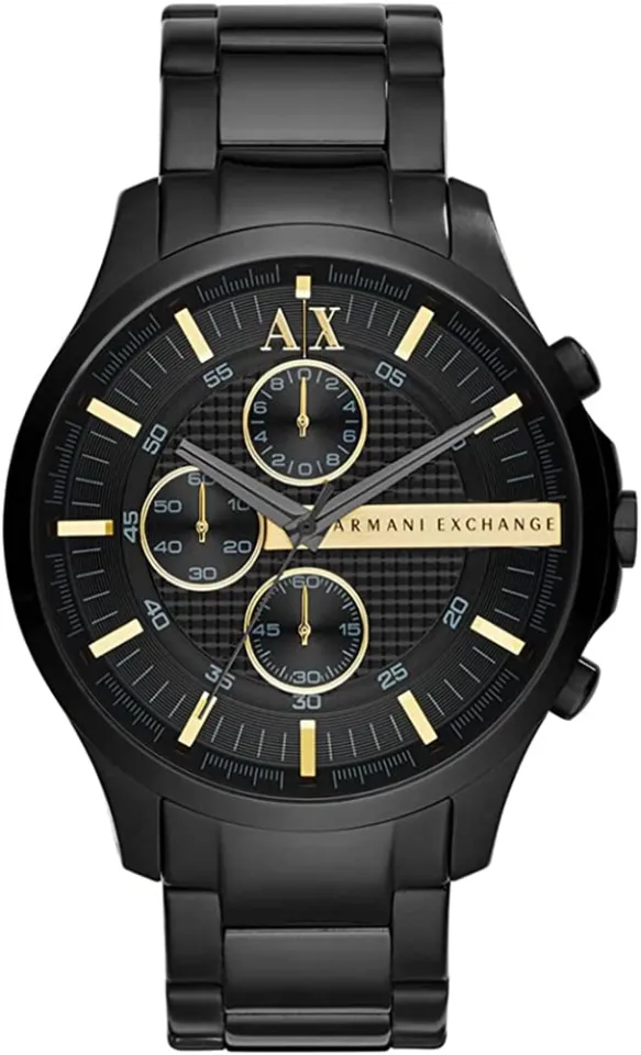 A X Armani Exchange Men s Quartz Watch Black Gold Lazada PH