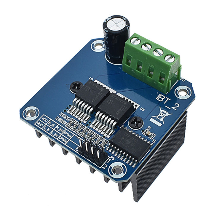 Double BTS7960 43A H-bridge High-power Motor Driver Module for Arduino ... image.