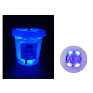 LED Coaster Lights Colorful Glowing Bottle Stickers Wedding Party Lighting Glowing Water Bottle Stickers LED Coaster