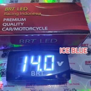 VOLTMETER DIGITAL BRT LED RACING VOLT METER SLIM WATERPROOF UNIVERSAL MOTOR DAN MOBIL DAN SMUA JENIS KENDARAAN cocok bisa