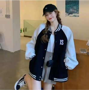 IS BASEBALL JAKET - VARSITY JAKET - ATASAN PRIA & WANITA - OOTD KEKINIAN VIRAL - OVERSIZE - SIZE S-4XL - TERLARIS - KOREAN STYLE - BAYAR DI TEMPAT - TERMURAH - JAKET MUSIM DINGIN | COD