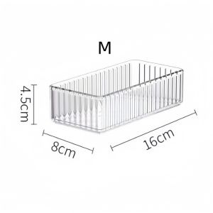 [HCM] Khay Chia Ngăn Kéo Trong Suốt Khay Nhựa Đựng Mĩ Phẩm Có Thể Xếp Chồng -TyHome