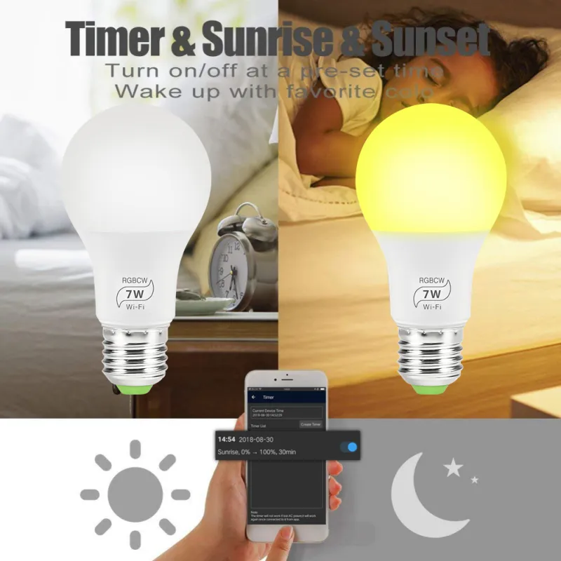 Light Bulb Google Home Turn On Lights At Sunset MagicLight Smart