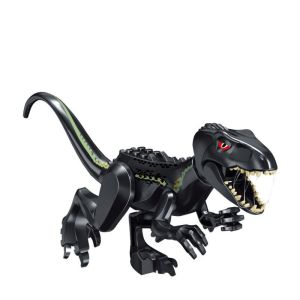 CANICECA Multicolor Dinosaur Building Blocks Assemble Plastic Prehistoric Scene Full Size Educational Toy Kids Gift