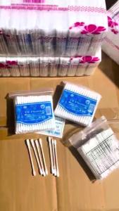 1 Lốc 12 Gói mỗi Gói 100 bông ngoáy tai an toàn cho trẻ em và người lớn 100% bông tự nhiên hãng Tú Phương