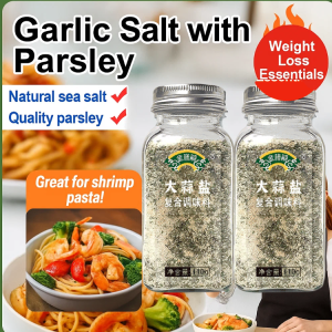 💝Boiled Vegetable Soul Seasoning Parsley Garlic Salt Compound Seasoning Crushed Sea Salt Parsley Steak Fitness Boiled Vegetable Light Meal Seasoning水煮菜灵魂调料欧芹大蒜盐