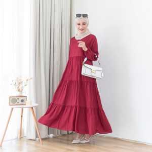 Yuni Dress Gamis Lebaran Remaja Wanita Terbaru 2024