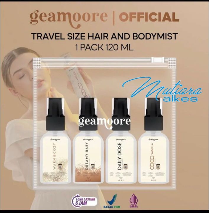 Geamoore Hair and Body Mist Travel Set Parfum + Pouch