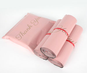 100PCS Baby Pink Poly Mailer Adhesive Envelope Thank You Bag DIY T-shirt Bra Gifts Shoes Box Express Shipping Packaging Pouches2026