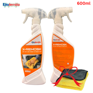 Chai Xịt Tẩy Chuyên Dụng Chuyên Tẩy Nhựa Cây Phân Chim Và Xác Côn Trùng EKOKEMIKA X-REMOSK 600ML Tặng 1 Khăn
