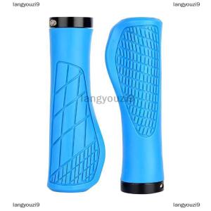 langyouzi9 1 cặp xe đạp Grips chống sốc Xe Đạp Handlebar bìa chống trượt có thể khóa Grips Ergonomic đi xe đạp cao su xử lý Grips