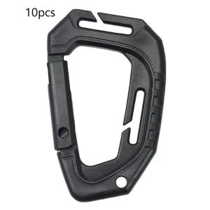 D-Shaped Plastic Mountaineering Buckle Multi-Purpose Portable Carabiner