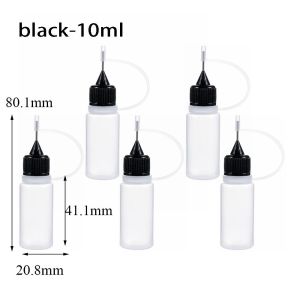 HELUVK 5pcs Reuse Craft Tool Plastic Paper Quilling Glue Applicator Scrapbooking Bottle