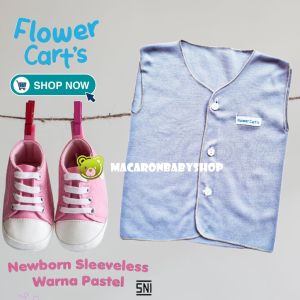 Atasan bayi kutung polos flower cart sni baju bayi newborn baju bayi yukensi polos murah harian