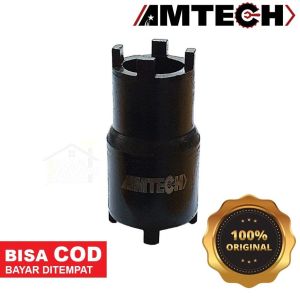 Amtech Kunci Mur Kopling Treker Mahkota - Double Crown Socket 1/2 Inch ORIGINAL