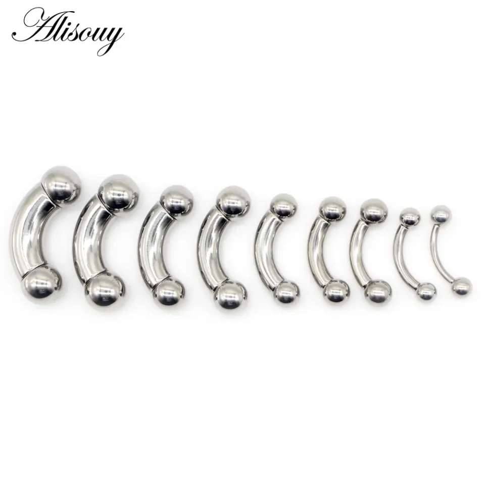 Alisouy 1pc Stainless Steel Big size Nostril Nose Ring Curved Barbell  Tragus Earring Eyebrow Bar Piercing Body Jewelry | Lazada PH