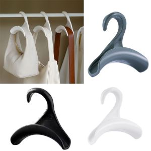 Q04721 Plastic Hanging Storage Rack Closet Rod Anti-Damage Purse Handbag Hanger Hooks Multifunctional Hanger Hook Wardrobe