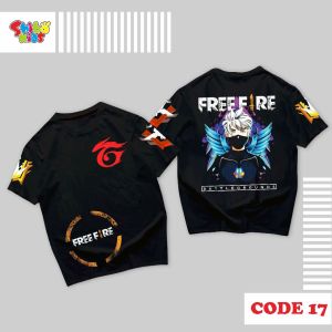 SHIBAKIDS C17 Kaos Anak free fire anak Usia 3 tahun s/d 12 tahun baju anak terbaru