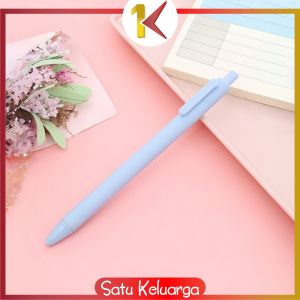 SK-A120 Pena Cetekan Macaroon Pulpen Warna Pastel Tinta Hitam Alat Tulis Sekolah Kantor