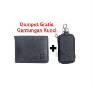 Dompet Laki Laki Dewasa Terbaru Dompet Pria Murah Kulit Dompet Lipat Tiga Pendek Dompet Cowok Gratis Gantungan Kunci