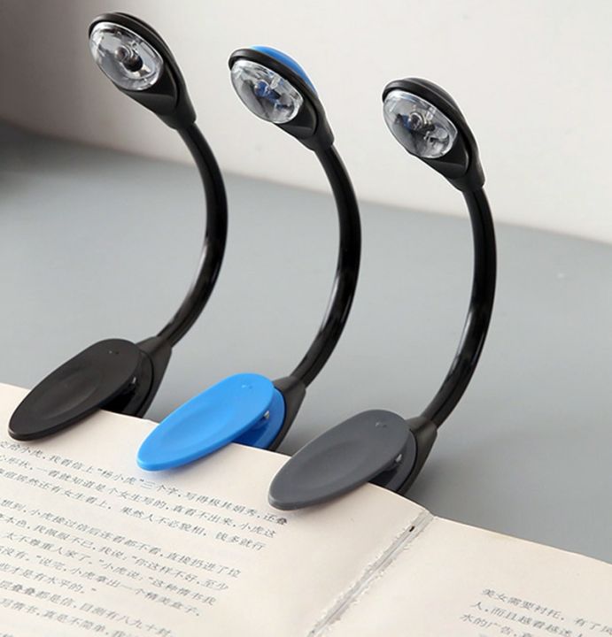 Flexible Bright Light Reading Lamp LED Curved Portable Book Clip