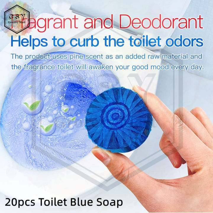 1xx (20pcs) Blue Soap Cleaner Automatic Tank Bowl Bathroom System ...