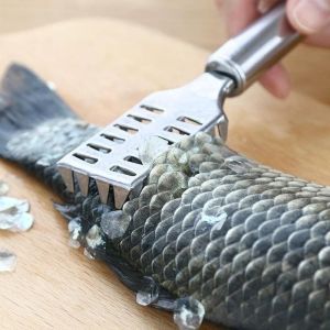 Alat Pembersih Sisik Ikan Bahan Stainless Steel Alat Pengupas Kerokan Sisik Ikan Praktis
