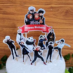 Topper Jujutsu Kaisen Custom Nama untuk Hiasan Kue Ulang Tahun / Ultah Anak Karakter (Toper Cake)