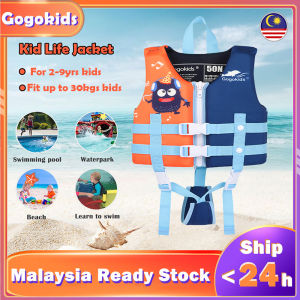 【Selangor Stock】Gogokids Childrens Swimming Vest Jacket Floating Vest Swimming Aids Suitable For Beginners Swimming 2-9 Years Old