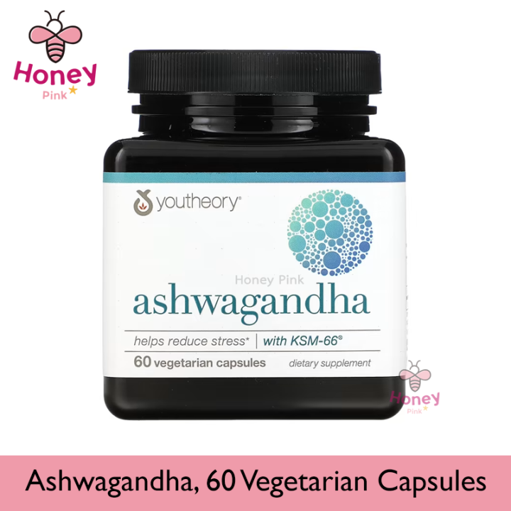 Youtheory, Ashwagandha, 60 Vegetarian Caps | Lazada.co.th