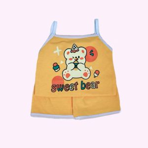 𝐈𝐍 𝐒𝐓𝐎𝐂𝐊 -1~4 Age 💥2Pcs Fashion Summer Kids Baby Girls Clothes Cotton Casual Sleeveless 7-18KG///