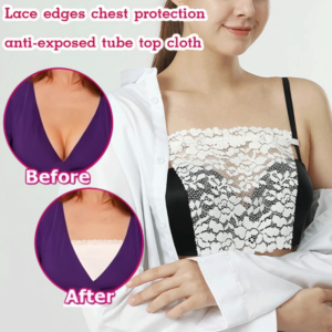 Lace Anti-Slip Tube Top for Women Invisible Clip Fashionable Summer Chest Covering Cloth