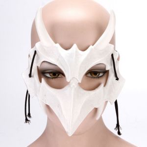 Masker Wajah Desain Tengkorak Setan Untuk Kostum Cosplay Halloween