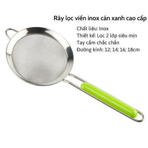 Vợt Rây inox 2 lớp cán xanh Hàng Dày