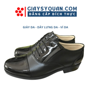 Giày Nam Da Bóng Chất Liệu Da Cao Cấp Đế Cao Su Chống Trượt Tốt