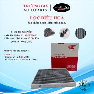 [ZYC] Lọc điều hòa than hoạt tính xe Hyundai Custin 2023~  Hyundai SantaFe 2019-2020 và KIA Carnival 2022~ (Mã: 97133-C1000-C)