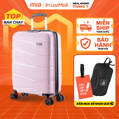 [Best seller] Vali Kéo MIAvn Pisani LANI - Size 20/24/28, Nhựa PP Dẻo Siêu Bền Hạn Chế Bể Vỡ, Khoá TSA, Bảo Hành Trọn Đời