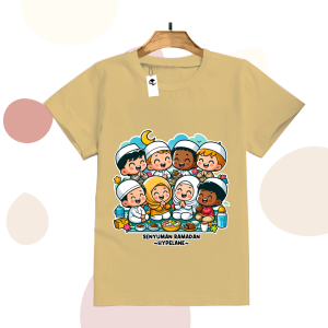 Code8.id DTF Kaos Laki Laki Edisi Senyuman Ramadan Anak Anak Best Seller Awan MURAH DAN TRENDY