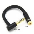 Uenjoyment HIFI 4.4MM Balanced Headphone Adapter Audio Cable 4.4 to 3.5mm 2.5mm 6.35mm XLR 4 Pin Male to Female Angle. 