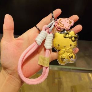 DFVDS Dễ thương Móc khóa mèo Kitty Túi treo Đồ trang trí  dây chuyền búp bê mèo Thời trang Bùa chú Dây đeo điện thoại Cô gái/Chàng trai