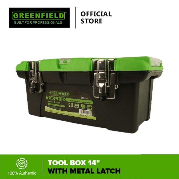 Greenfield Tool Box 14" With Metal Latch - Tool Storage | Lazada PH