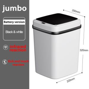 Brett 15L Wireless sensor smart trash can non-contact household automatic adsorption trash can with lid