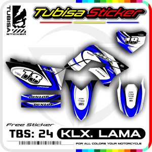 Sticker Striping Kawasaki KLX Lama - Stiker Striping Variasi KLX Lama. TBS.SF.24