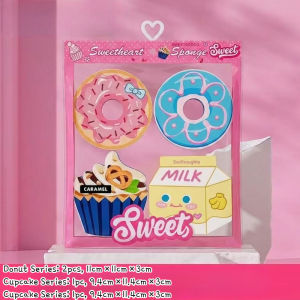 The joy of home Dishwashing Sponge Donut Shape Wood Pulp Cellulose Super Absorbent Quick Dry Non Scratch Easy Rinse Kitchen Sink