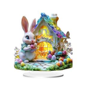 Easter trứng thỏ tượng Kệ kiểu dáng giọng Easter decors figurine Tabletop Home decors Easter trang trí đối tượng
