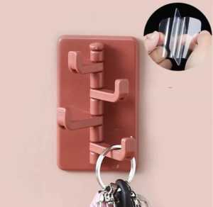 Hook gantungan 4 rotasi holder gantung tempel dinding serbaguna